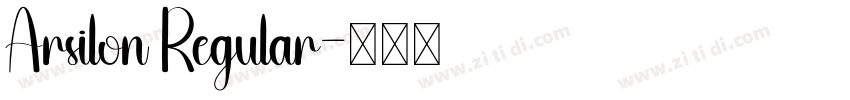 Arsilon Regular字体转换